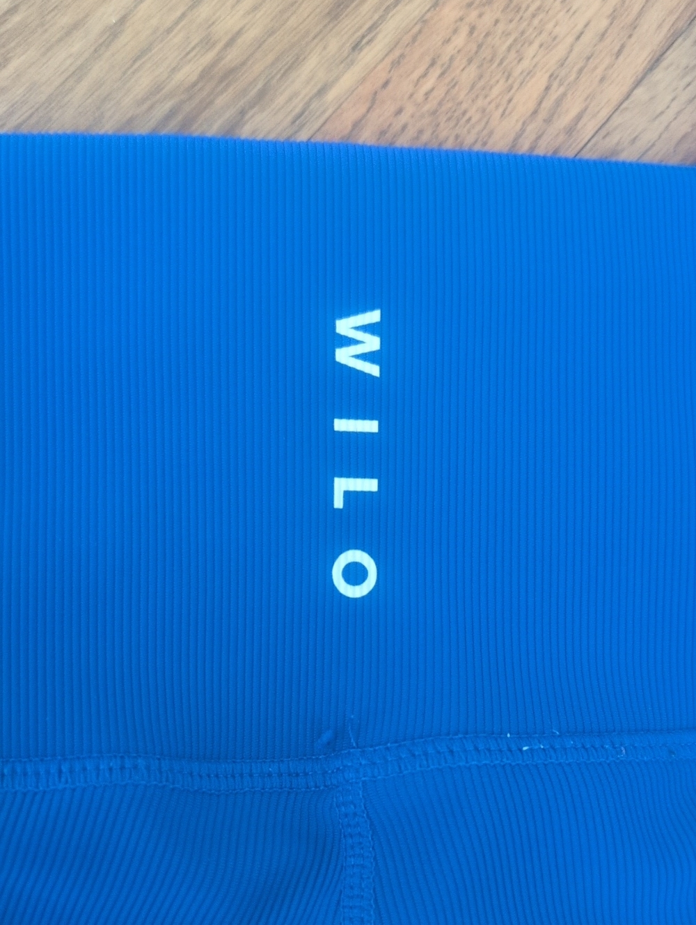 WILO Blue/Red  Ribbed Active Leggings